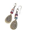 oly-b62a535d8975e3bb61f2ee5c4c458107 Wholesale Copper Tone Distressed Teardrop Earrings Retro Moon Design Fashion Jewelry Accessory For Everyday Wear
