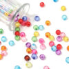 oly-b6aa97cd309bdcbe907220135e987c01 Wholesale Faceted Acrylic Bead Mix - Colorful Transparent Round Loose Beads for DIY Bracelet and Necklace Jewelry Making Craft Supply