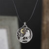 oly-b6b369c1498bbb8d1371d0bfa7039bfb Wholesale Retro Crow Moon Forest Necklace Ancient Silver Fashion Accessory Gift For Women Boutique
