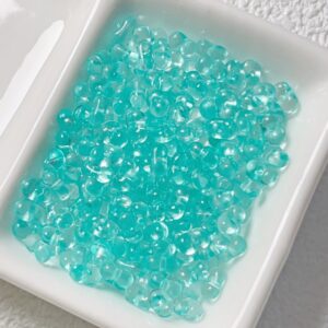 07-Lake Blue / The size is about 4*6.5mm, the aperture is about 1.2mm