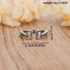 oly-b756d4847cef9577c2f514022b6a17f6 Wholesale Retro Style Footprint Wings Adjustable Ring For Women Trendy Jewelry Gift For Mom