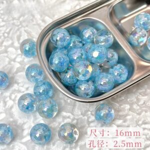 11-blue round beads / See picture for size (sold by piece)