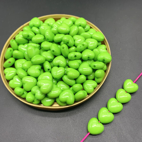 oly-b7bcb97d101e01911ea7644bda1a9dfa Wholesale 10mm Acrylic Love Shape Loose Beads for DIY Jewelry Making Yellow 50pcs
