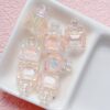 oly-b7be276249f0fcf84072f9282f974ad6 Wholesale Acrylic Perfume Bottle Beads Light Purple Transparent for DIY Phone Charm Keychain Bag Jewelry Making