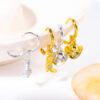 oly-b86534021f9108498e59d04acd93faca Wholesale Tone Retro Cowboy Boot Hat Charm Earrings Fashion Alloy Accessory For Everyday Wear And Boutique Resale