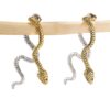 Wholesale Tone Cross Snake Earrings For Women Fashionable Commuter Jewelry Accessory