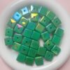 oly-b8c3bcfe6603499e3d97816200cf6f1e Wholesale 14mm UV Plated Colorful Shell Square Acrylic Loose Beads for DIY Phone Chain Hair Tie Jewelry Making Fashion Accessory