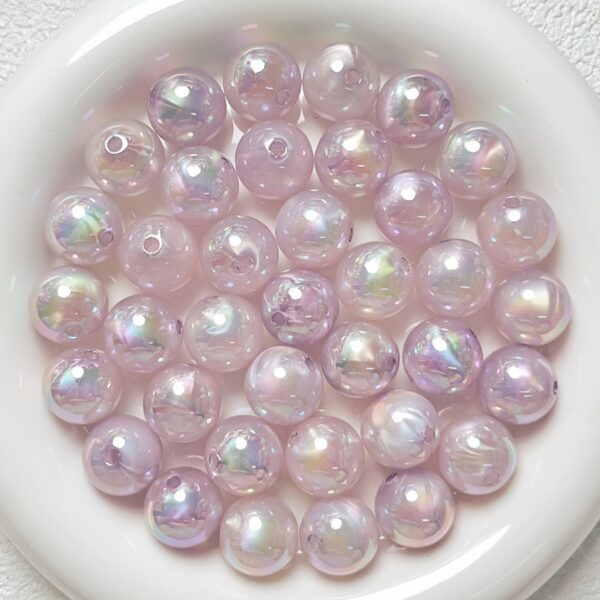 oly-b902e3cfeb17b6197a2e304a8e6a7e51 Wholesale Electroplated Glow in the Dark Acrylic Round Beads with Flowing Pattern for DIY Phone Charms Keychains Fashion Accessory Gift Boutique
