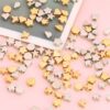 oly-b90d12fc39a78df5992791136dbfe53b Wholesale Gold Electroplated Acrylic Heart & Star Spacer Beads for DIY Jewelry Making, Fashion Accessory, Gift and Boutique Resale