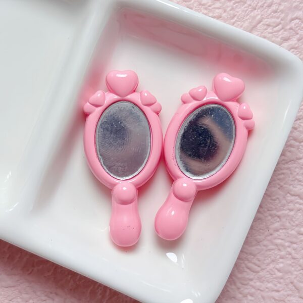 oly-b92cee469c6e896a67f47e37715b019e Wholesale Acrylic Cartoon Painted Mirror Beads Double-Sided DIY Phone Chain Charms Fashion Accessory