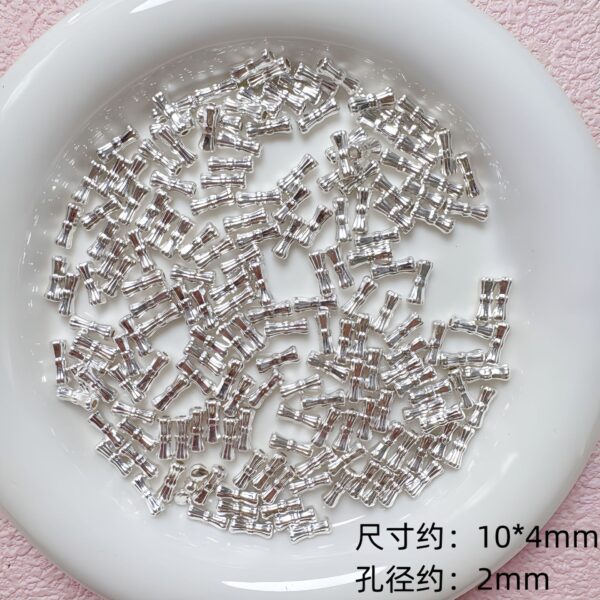 Wholesale Silver Alloy Heart Bow Loose Beads Spacer Beads for DIY Jewelry Making Fashion Accessory Gift Resale