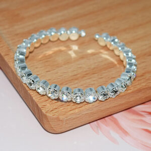 SL-1201 silver-1 row White Diamond