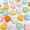 Wholesale Acrylic Candy Color Heart Shaped Beads 14mm 20pcs DIY Jewelry Making Phone Charm Accessory