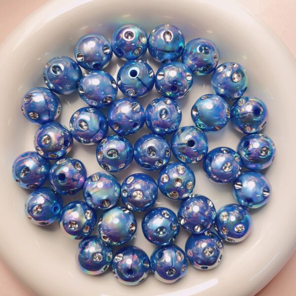 oly-ba11db6e4e48ce28cf435d6b0c59373a Wholesale 16mm Acrylic UV Plated Diamond Loose Beads for DIY Necklace Bracelet Phone Charm, Fashion Accessory