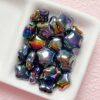 oly-ba12dd4e7fcca1c95be398f2b83bb048 Wholesale Acrylic UV Plated Light Purple Chubby Star Beads for DIY Jewelry Phone Charm Necklace Craft Accessories
