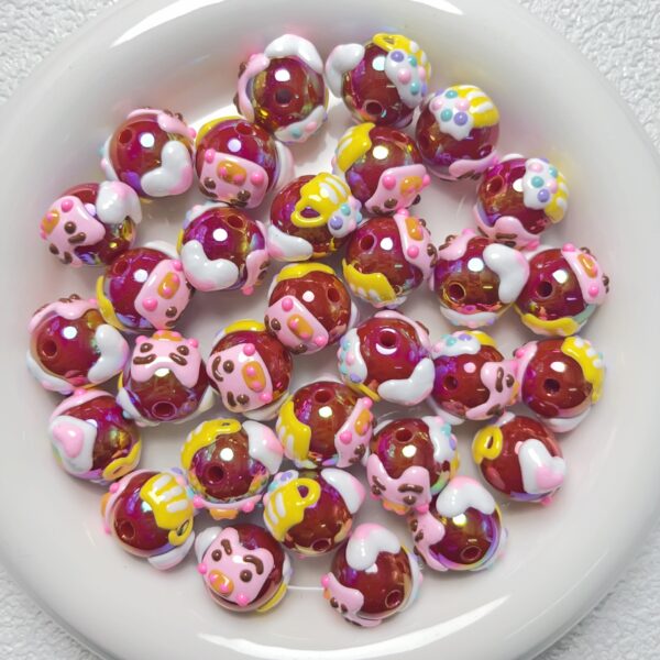 Wholesale Hand-Painted Love Pig Beads Plastic Resin DIY Jewelry Accessory for Bracelet Necklace Bag Charm Trendy Gift