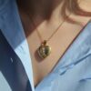 oly-ba88c37c10ab7e48bc2450b525fc7f16 Wholesale Chic Colorful Flower Heart Photo Locket Necklace Copper Pendant Jewelry Accessory For Gift Or Resale