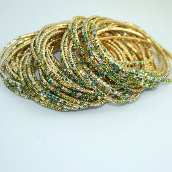 oly-bb7388d9ea73102c39c19520a20e2c9b Wholesale 10 Pack Copper Alloy Electroplated Rhinestone Stretch Bracelets For Women Casual Party Jewelry Accessory