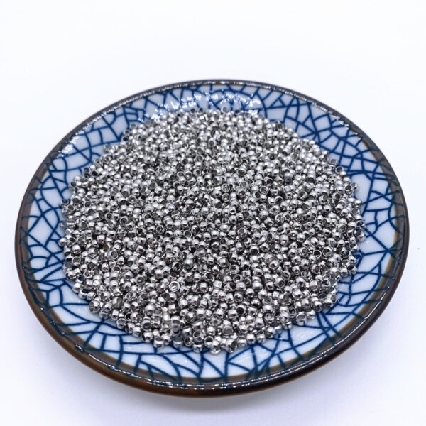 oly-bbc7c4da388f7ff381d5428f2c106313 Wholesale 500 Pcs Electroplated Copper Beads Silver Color for DIY Jewelry Making Bracelet Necklace Fashion Accessory