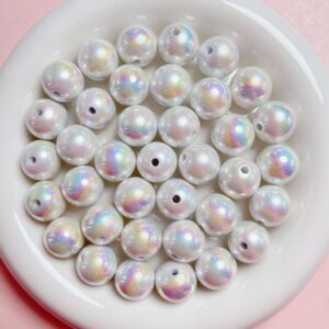 03-White / Size is about 16mm, aperture is about 2mm