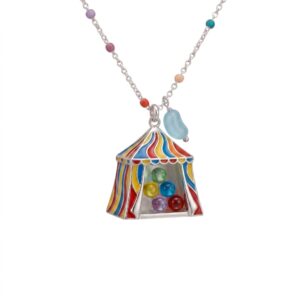 Rainbow Circus Tent Necklace
