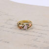 oly-bc4bc4961c11ca73c05d984010e51e51 Wholesale Vintage Maple Leaf Gold Ring Distressed Finish Women S Fashion Jewelry Accessory For Everyday Wear