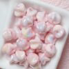 Wholesale 12mm UV Plated Cream Acrylic Star Beads DIY Phone Charm Car Key Accessory for Resale