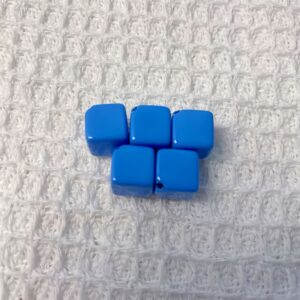 09-blue / Size is about 10mm, hole diameter is about 3mm