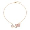 oly-bcb9841df53f446c9a98d39380b0f40e Wholesale Animal Pendant Necklace 1Stainless Steel Electroplated Zircon Dog Cat Lamb Charm Fashion Jewelry Accessory