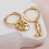 oly-bcba8b38bd75a4d7f429368da25ab437 Wholesale Copper Electroplated Cowboy Earring Set With Zircon Western Boot And Hat Design Fashion Accessory For Party Boutique Resale