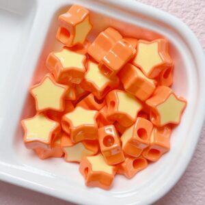 06-orange / Size is about 16mm, hole diameter is about 5mm