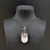 oly-bd3c97dee2832a7d911fc5ca0749271a Wholesale Trendy Retro Moon Oval Pink Crystal Pendant Necklace Chic Long Chain Jewelry For Gift And Daily Wear