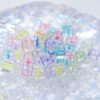 Wholesale Acrylic Square Beads Lake Blue 8mm 30 Pack DIY Jewelry Making for Bracelet Necklace Earrings Hair Accessories Boutique Resale