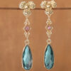 oly-bdc7f83fd30a11d1620e7846be94a815 Wholesale French Vintage Emerald Green Crystal Drop Earrings For Women Fashion Jewelry Boutique Resale Gift