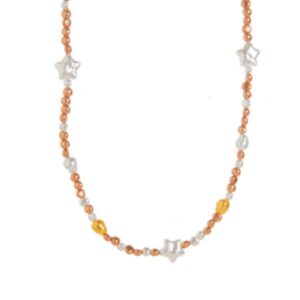pale yellow pearl necklace