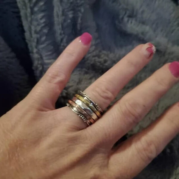 Wholesale Bohemian Vintage Women S Wide Carved Ring Silver Tone Alloy Fashion Jewelry Accessory