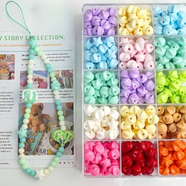 oly-be50f64653c72b642dc79ccc278e1cd1 Wholesale Macaron Acrylic Star Beads for DIY Jewelry Making Trendy Craft Supply Boutique Bracelet Necklace Accessory
