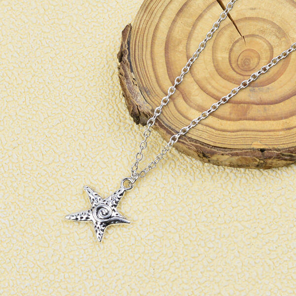 oly-be7a57b8413d28d5e3fc62829c127ff6 Wholesale Zinc Alloy Starfish Earrings Necklace Set Boho Beach Jewelry Gift Boutique Resale