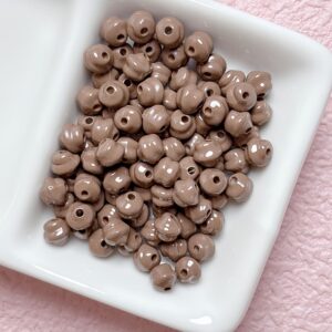 16-coffee color / Size is about 5mm, hole diameter is about 1.5mm