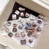 Wholesale Alloy Scattered Beads Cartoon Dog Heart Bow DIY Jewelry Making Kit for Bracelet Necklace Craft Supply
