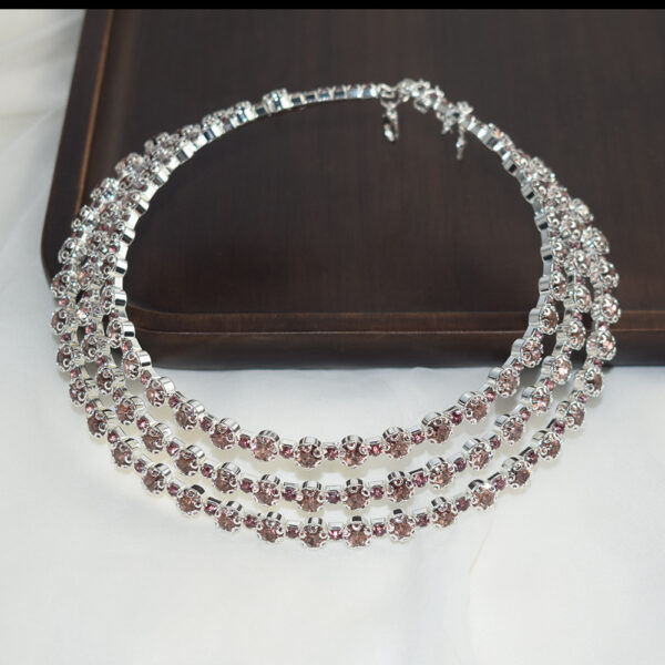oly-bed137f3ea8423a83eb04d938bab3118 Wholesale Multi Layer Rhinestone Choker Necklace Crystal Collar Bridal Jewelry Accessory