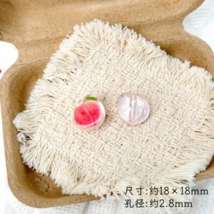 01-transparent peach / See pictures for size (sold by the piece)