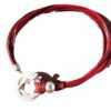 oly-bf223f0ef41ab3f149482da7f642a205 Wholesale Alloy Double Ring Wax Rope Choker Necklace Bohemian Retro Ethnic Chic Jewelry Gift
