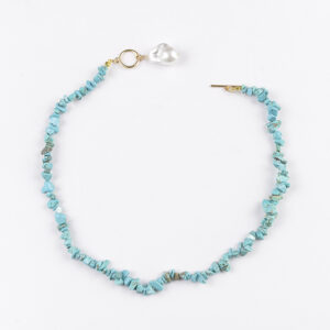 Ot buckle turquoise necklace