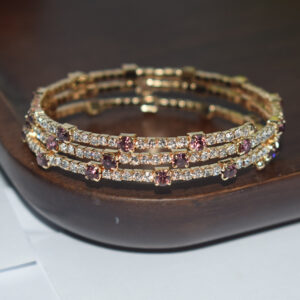 3 rows gold white purple sl-1033