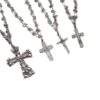 oly-bfb850be62eb343c511bc2f9cd35549f Wholesale Electroplated Zinc Alloy Skull Cross Pendant Necklace Dark Vintage Punk Hip Hop Street Jewelry Accessory Trendy Boutique Resale
