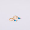 Wholesale Retro Geometric January Birthstone Earrings For Women Copper Everyday Jewelry Accessory For Gift Or Boutique Resale