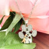 Wholesale Trendy Dog Hugging Paw Print Pendant Necklace Zinc Alloy Pet Memorial Charm Fashion Accessory Gift
