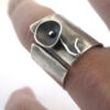 oly-c123ae938ab83ddc60e795b91014736f Wholesale Vintage Floral Adjustable Ring Bohemian Silver Tone Women S Jewelry For Boutique Resale