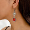 oly-c1384cd527904eefd52678f072f29f59 Wholesale Bohemian Carved Turquoise Pendant Earrings For Women Elegant Drop Earrings Fashion Party Jewelry Boutique